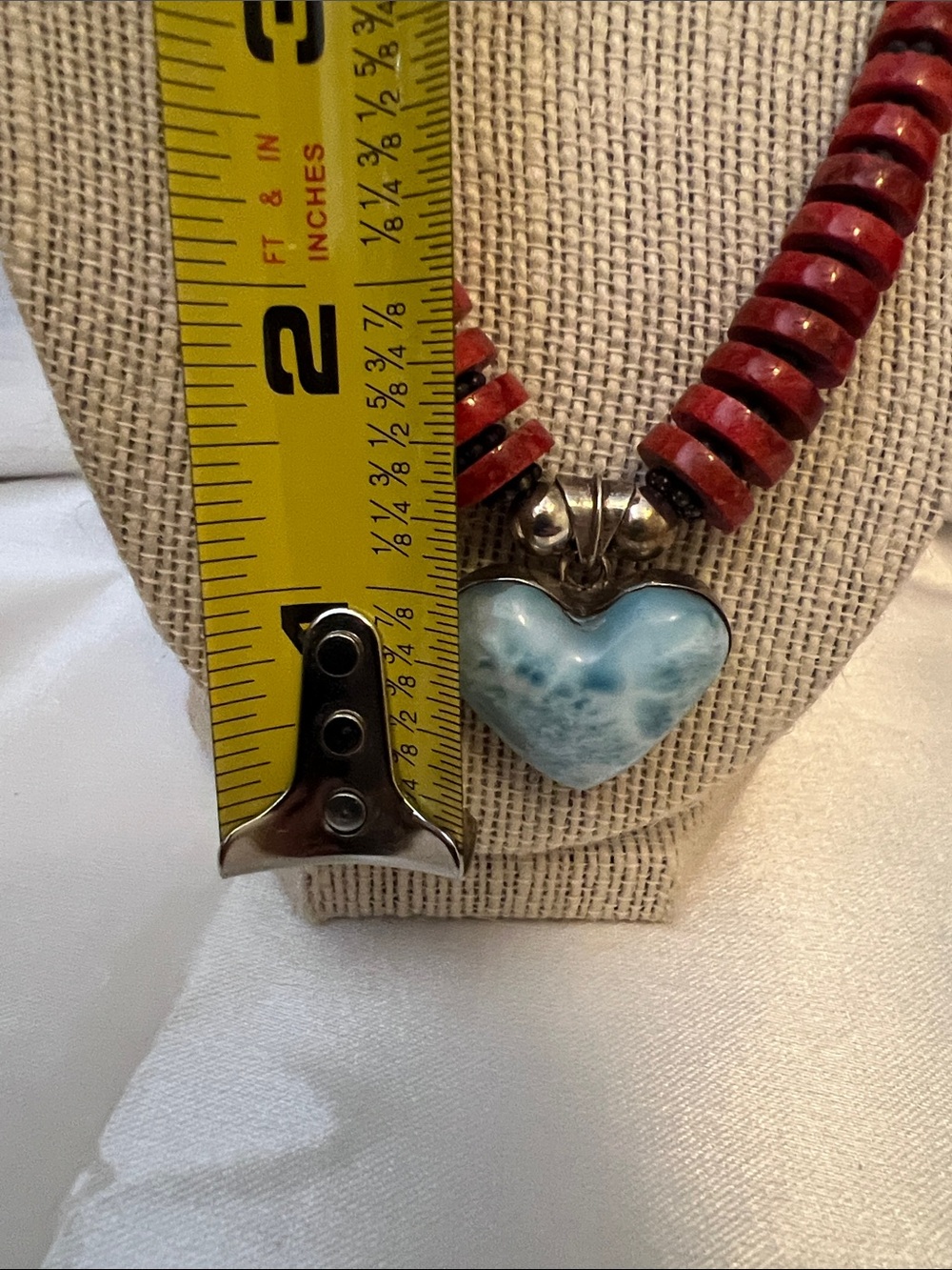 Coral and Larimer Necklace - Picture 7 of 7